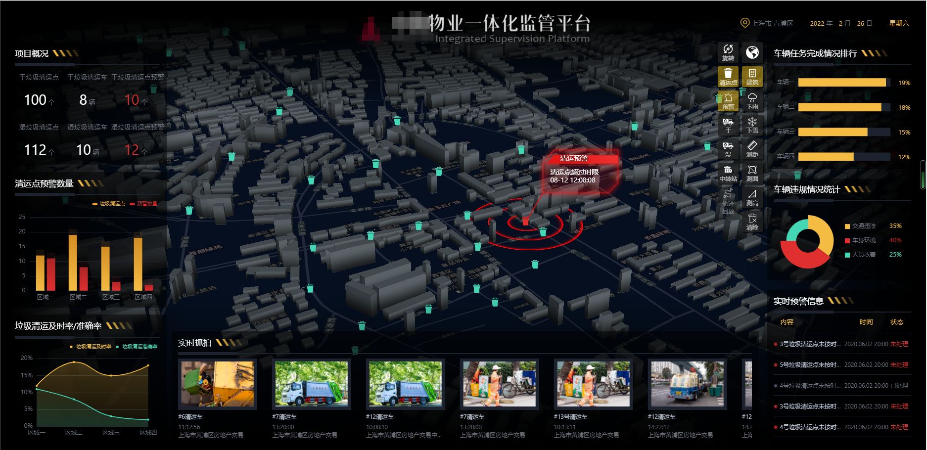 上海市某区城市物业三维可视化