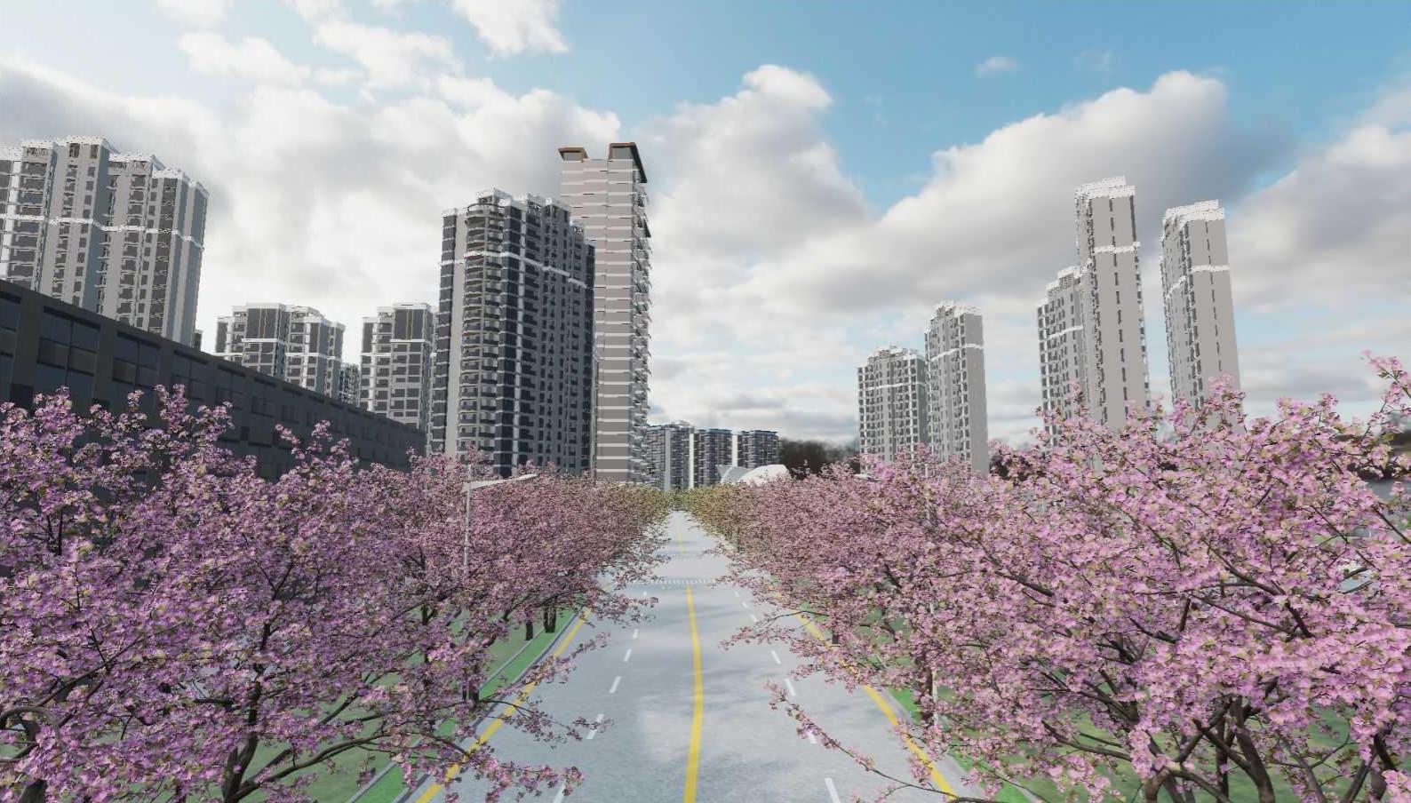 上海市某无人车测试虚拟场景