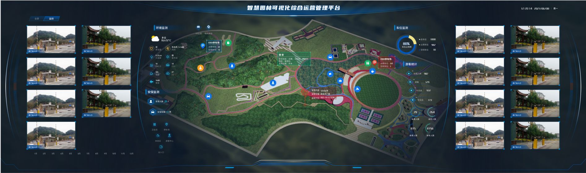 江西省赣州市某公园运维可视化