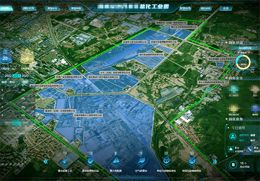 物图助力湖北省某盐化工园区通过省级化工园区认定验收
